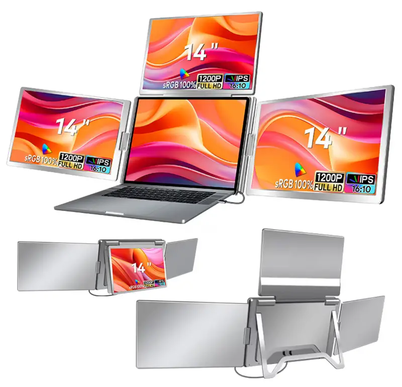 Monitor extensibil Qova Triple-Screen