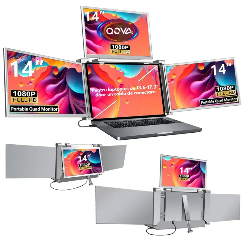 Monitor extensibil Qova Quad Screen
